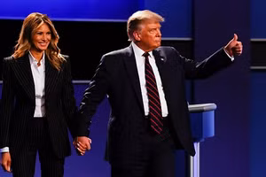TT Trump và phu nhân Melania.