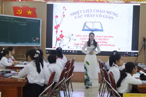 Một buổi sinh hoạt chuyên đề môn Ngữ văn lớp 6 do Sở GD&ĐT Hải Phòng tổ chức. Ảnh: INT