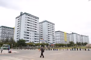 Ký túc xá ĐHQG TPHCM, khu B, thuộc TP Dĩ An, Bình Dương. (Ảnh: Mạnh Tùng)