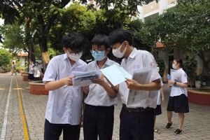 Học sinh lớp thi tuyển lớp 10 năm 2022.