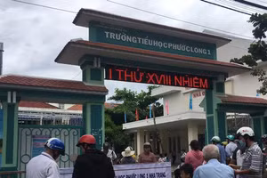 Trường Tiểu học Phước Long 1 nơi xảy ra sự việc.