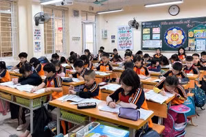 Học sinh tiểu học bắt nhịp với chương trình học.