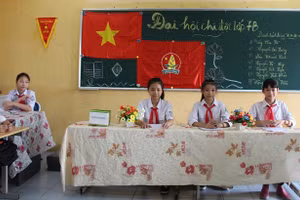 Học sinh Trường THCS Vân Hồ luôn được giáo dục cách ứng xử văn hóa.