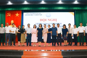 Hội nghị triển khai thí điểm học bạ số cấp Tiểu học năm học 2023-2024 ở Bình Dương. (Ảnh: Sở GD&ĐT Bình Dương)
