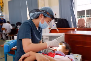 Chương trình triển khai thí điểm tại trường tiểu học Cần Thạnh, huyện Cần Giờ. (Ảnh: Sở Y tế TPHCM)