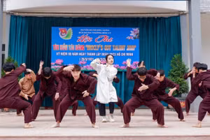 Học sinh trường THPT Mộc Lỵ tham gia cuộc thi "Mộc Lỵ Got Talent”