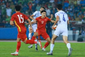 U23 Việt Nam đã có một trận đấu bế tắc trước U23 Philippines. Ảnh Zing.