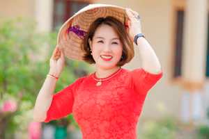 Cô Trần Thị Đa - Hiệu trưởng Trường Tiểu học Nhân Thành, huyện Yên Thành, Nghệ An.