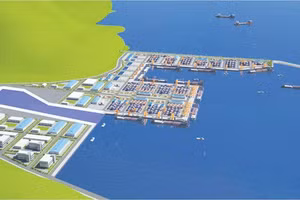 Phối cảnh dự án Bến cảng Liên Chiểu. 
