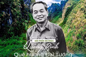 Sản phẩm âm nhạc vừa hoàn thành để tri ân Đại tướng Võ Nguyên Giáp.