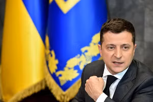 Tổng thống Ukraine Zelensky.