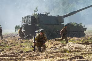 Binh sĩ Ukraine ở Donbass.