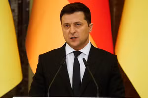 Tổng thống Ukraine Zelensky.