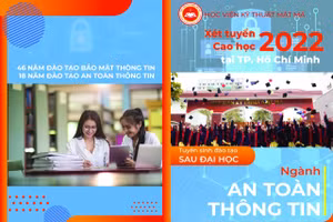  Phân hiệu Học viện Kỹ thuật mật mã TP. Hồ Chí Minh thông báo tuyển sinh đào tạo trình độ thạc sĩ ngành An toàn thông tin