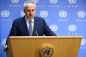 Phát ngôn viên Stephane Dujarric của Tổng thư ký LHQ Antonio Guterres.