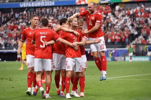 Chỉ số kỳ lạ giúp Đan Mạch vượt Slovenia ở bảng C EURO 2024 