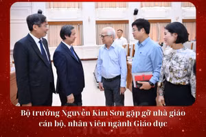 Bộ trưởng Nguyễn Kim Sơn gặp gỡ nhà giáo, cán bộ, nhân viên ngành Giáo dục