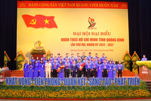 Ông Đặng Đại Bàng tái đắc cử Bí thư Tỉnh đoàn Quảng Bình nhiệm kỳ 2022-2027. Ảnh: B.C.