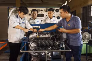 Tuyển sinh vẫn là vấn đề khiến nhiều trường nghề trăn trở. Ảnh minh họa