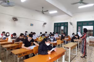 Thí sinh Quảng Trị tham gia kỳ thi THPT năm 2021.