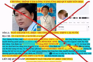 Nội dung kêu gọi hỗ trợ lạ lùng và sai sự thật.
