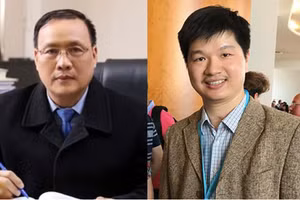 GS Nguyễn Đình Đức (bên trái) và PGS Lê Hoàng Sơn.