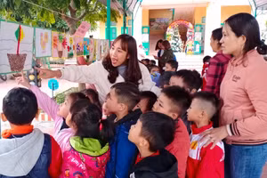 Trẻ làm trung tâm trong các hoạt động ở trường mầm non huyện Hải Hậu, tỉnh Nam Định.