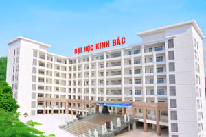 Một góc trường Đại học Kinh Bắc.