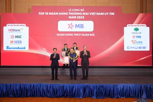 Ngân hàng MB vào top 5 ngân hàng thương mại uy tín Việt Nam năm 2023