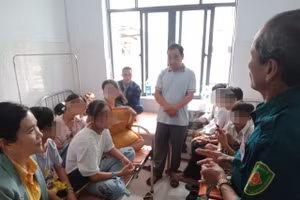 Sức khỏe các học sinh hiện đã ổn định. Ảnh: Cường Nguyễn. 