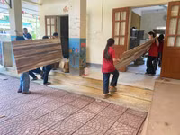 Trường học vùng 'lũ chồng lũ' Nghệ An gấp rút hoàn tất chuẩn bị khai giảng