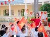 Cô trò Trường Tiểu học Yên Bình (Vũ Dương, Ninh Bình) trong ngày khai giảng năm học 2025-2026. 