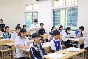 Thí sinh thi thử vào Trường THPT Chuyên Vĩnh Phúc năm học 2025-2026.
