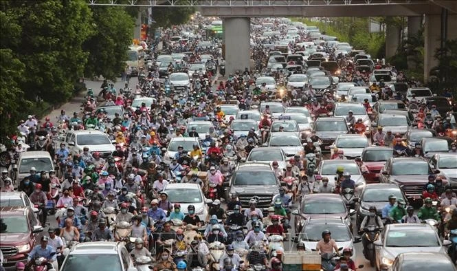 Cấm ô tô chiều La Thành - Voi Phục để thi công đường Vành đai 1