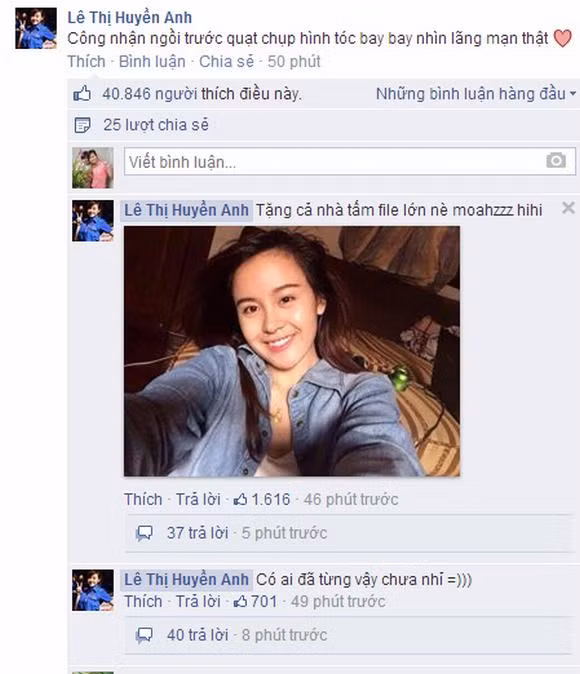 Ba Tung, ba tung chup anh truoc quat, hinh anh ngoan hien cua Ba Tung, Ba Tung o thon que, Le Thi Huyen Anh
