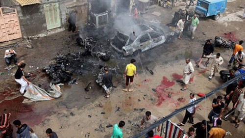 Một hình ảnh khủng khiếp trong vụ khủng bố Tân Cương hồi tháng 5 tại Trung Quốc.