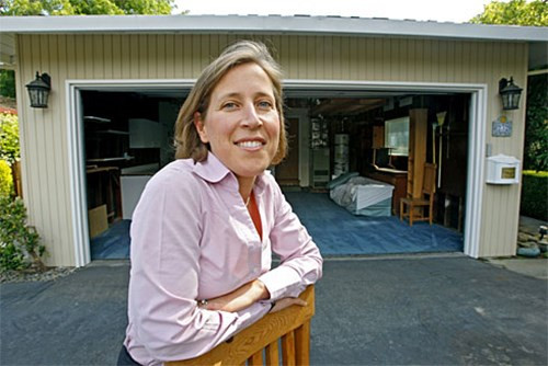 Susan Wojcicki và văn phòng đầu tiên của Google.