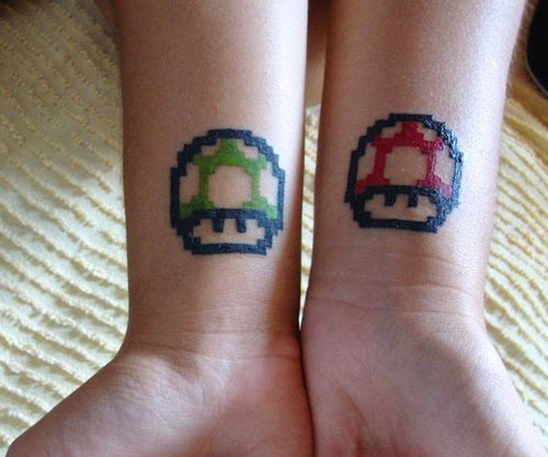 Mốt xăm hình game Mario “lên ngôi” trong giới trẻ ảnh 11 Mốt xăm hình game Mario