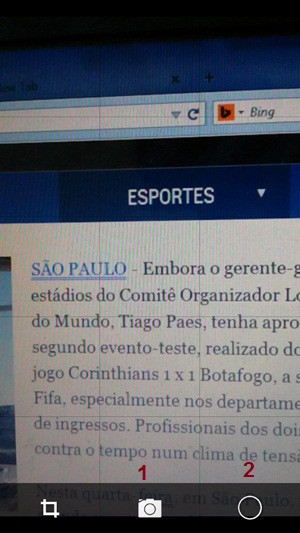 Dịch văn bản qua hình ảnh chụp bằng Google Goggles: Sau khi tải về Google Goggles và mở lên, camera điện thoại sẽ lập tức bật lên với bảng điều khiển của ứng dụng. E1-Google-Goggles-Dich-van-ban-qua-hinh-anh-chup-Nhan-dien-text.jpg