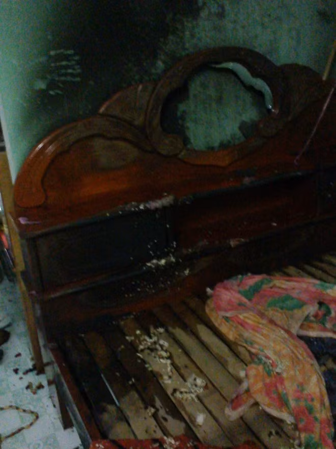 Hiện trường vụ hỏa hoạn.