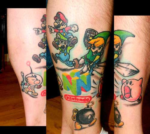 Mốt xăm hình game Mario “lên ngôi” trong giới trẻ ảnh 3 Mốt xăm hình game Mario