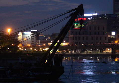 hầm Thủ Thiêm, xà lan, cứu hộ, sông Sài Gòn hầm Thủ Thiêm, xà lan, cứu hộ, sông Sài Gòn