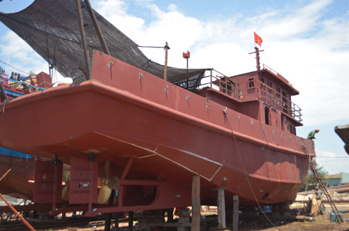 tàu thép công ty bảo duy - ảnh: nguyễn tú