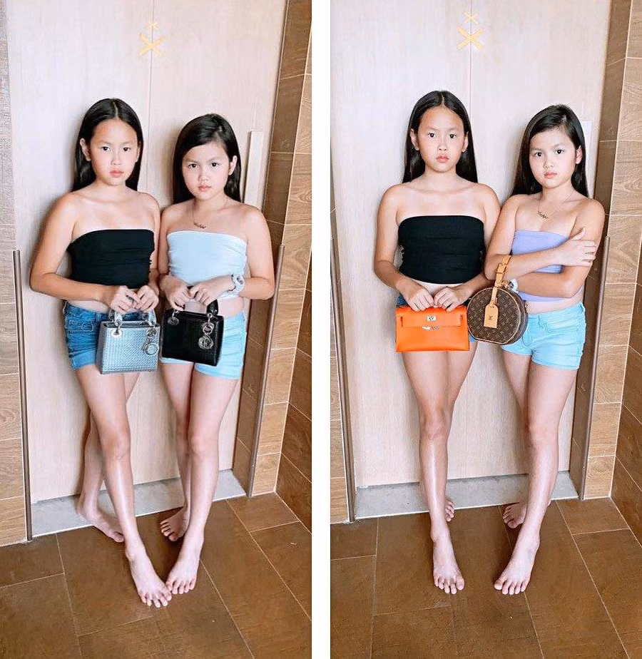 2 chân dài 2k11 xách túi 200 triệu, danh tính không vừa: bố doanh nhân, mẹ chủ công ty-1