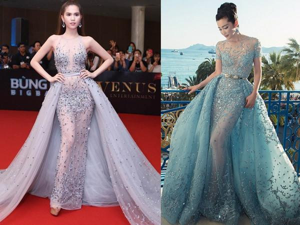 Những lần mặc váy nhái tai tiếng của Ngọc Trinh ảnh 4 Ngọc Trinh bị đào lại những lần mặc váy nhái tai tiếng-4