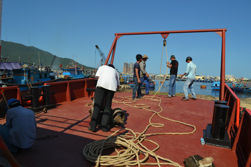 tàu thép công ty bảo duy - ảnh: nguyễn tú