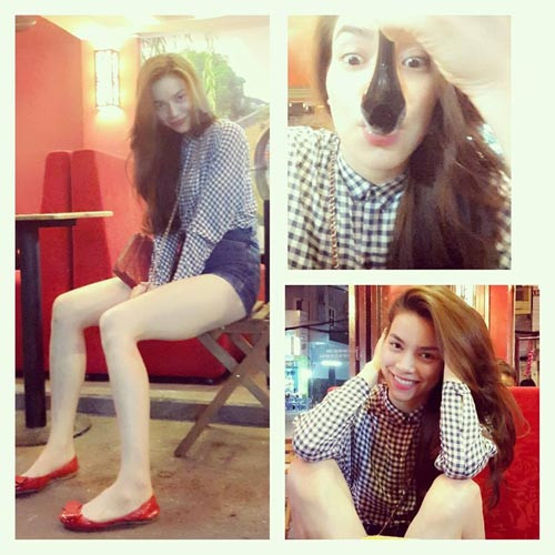 Hoài Lâm lơ ngơ ở HongKong, Hà Hồ phơi chân nơi quán xá ảnh 1 Hồ Ngọc Hà một mình đi ăn chè giữa đêm - 1