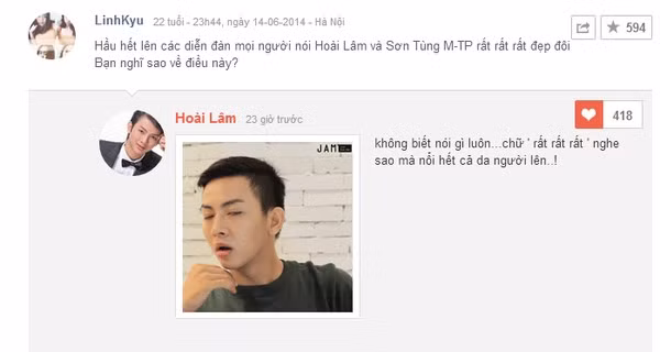 Hoài Lâm gây sốt với clip “hôn gió” Sơn Tùng M-TP 4