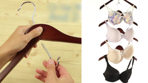 10. Một cách tiết kiệm không gian phơi đồ là dùng móc treo hai đầu. 11-4777-1407126717.jpg