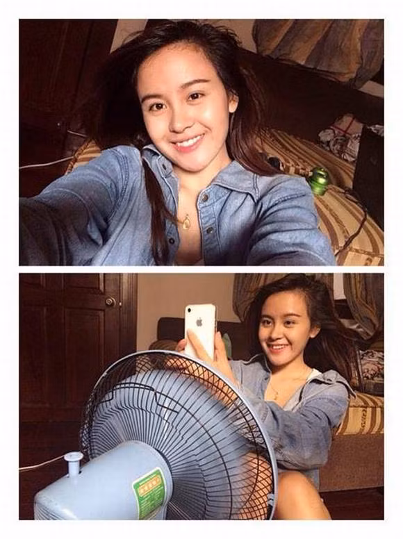 Ba Tung, ba tung chup anh truoc quat, hinh anh ngoan hien cua Ba Tung, Ba Tung o thon que, Le Thi Huyen Anh